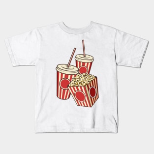 Popcorn Bag and Cola Kids T-Shirt